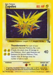 Zapdos - 15/62 - Alternate Cosmos Holo Rare - 1999-2000 Wizards Copyright